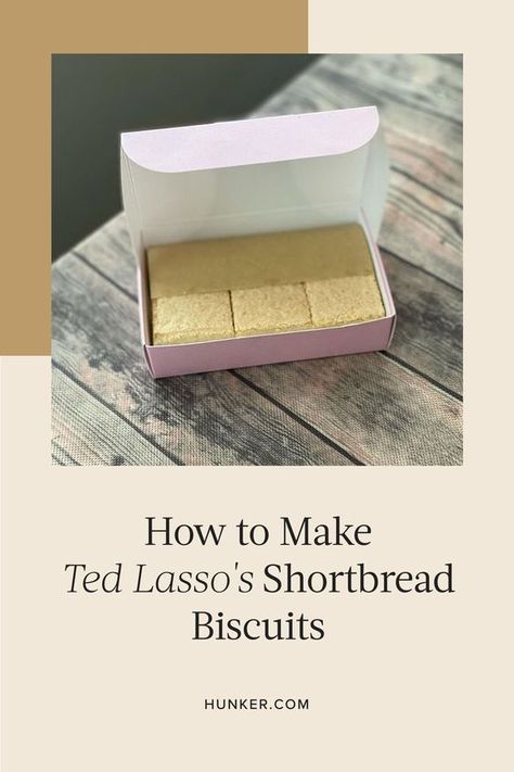 Ted Lasso Shortbread Recipe, Ted Lasso Biscuits, Short Bread, Bread Cookies, Shortbread Biscuits, Almond Bars, Buttery Biscuits, Ted Lasso, Shortbread Recipes