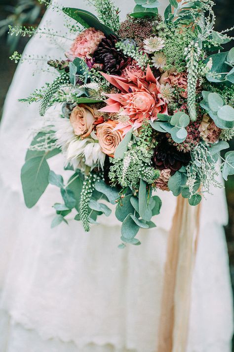 edgy wedding bouquet - photo by Petra Veikkola Photography http://ruffledblog.com/finnish-mansion-wedding-inspiration Edgy Wedding, Romantic Wedding Flowers, Modern Wedding Flowers, Vintage Wedding Photography, Boho Wedding Bouquet, Rustic Bouquet, Unique Wedding Flowers, White Wedding Bouquets, Wedding Flower Inspiration