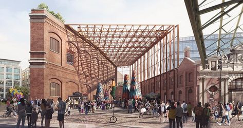 #architecture #architectureinlondon #architectureintheUK #asifkhan stanton williams + asif khan’s plans for the new museum of london have… Stanton Williams, Smithfield Market, London Docklands, Museum Of London, Global City, London Museums, Adaptive Reuse, New Museum, Future City