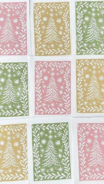 Holiday Block Print, Christmas Block Printing, Holly Linocut, Block Print Cards, Block Print Christmas Card, Christmas Block Print, Block Print Christmas, Riley Sheehey, Holly Print