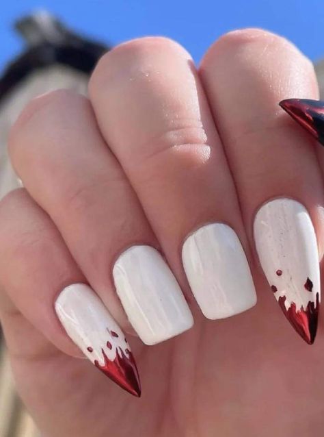 Vampire Nails, Holloween Nails, Christmas Cruise, Witchy Nails, Halloween Acrylic Nails, Hacks Beauty, Goth Nails, Halloween Nail Designs, Nail Inspiration