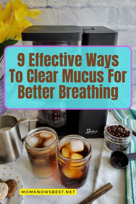 Clear Mucus, Clear Lungs, Better Breathing, Best Cough Remedy, Home Remedies For Allergies, Natural Decongestant, Asthma Remedies, Natural Remedies For Migraines, Allergy Remedies