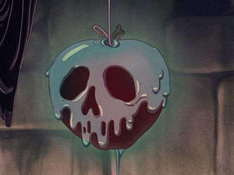 Alcohol-Infused Caramel Apples | Carving A Journey Snow White Poison Apple, Apple Tattoo, Snow White Apple, Widget Pics, Princess Toadstool, Poison Apple, Poison Apples, Snow White And The Seven Dwarfs, Hauntingly Beautiful