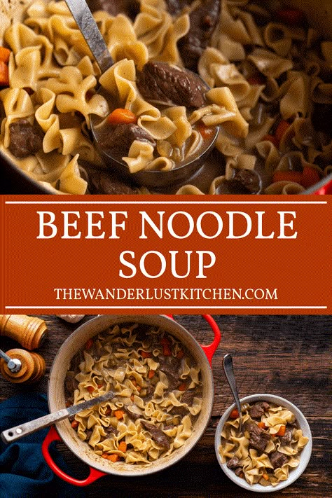 Beef Noodle Soup Recipe Beefy Noodle Soup, Beef And Noodle Soup Recipes, Beef Noodle Soup Recipes, Recipes With Beef Broth, Broccoli Soup Vegan, Instant Pot Bean Soup, Slow Cooker Seafood, Healthy Delicious Soups, Cheddar Broccoli Soup