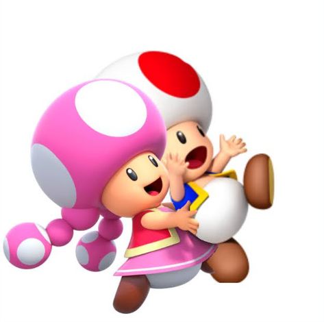 Toad And Toadette Matching Pfp, Toadette And Toad, Toadette Wallpaper, Toadette Mario, Toad And Toadette, Drippy Wallpapers, Mario Princesses, Mario Fanart, Super Mario Bros Games