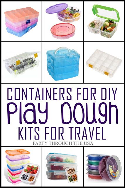 Containers for DIY Play Dough Kits // Party Through the USA Themed Play Dough Kits, Travel Playdough Kit, Diy Playdoh Kits, Play Dough Sensory Kits Diy, Diy Playdough Kit Gift Ideas, Play Doh Kits Diy, Diy Playdough Sensory Kit, Playdoh Sensory Kits Diy, Diy Play Dough Kit