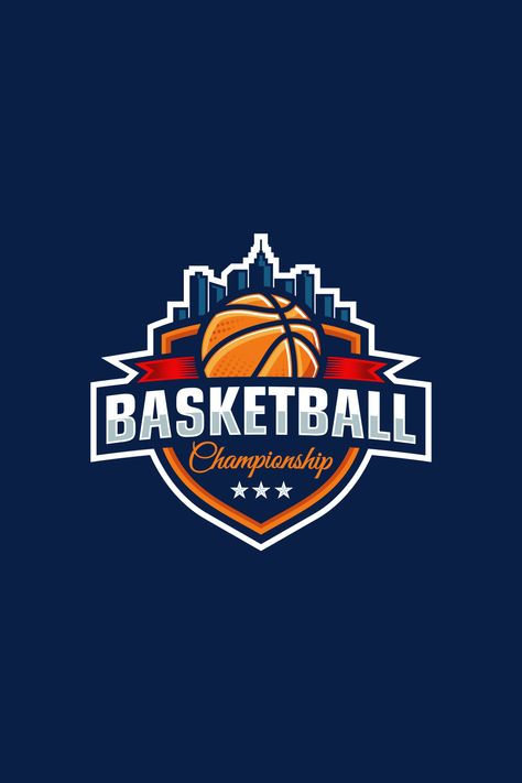 Basketball Championship Logo design Championship Logo Design, Basketball League Logo, Basketball Logo Design Ideas, Basketball Branding, Logo Basket, Vv Logo, City Logos Design, Basketball Logo Design, Cup Challenge