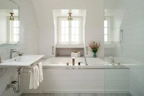 Drop-In Bathtubs: What to Know Before You Buy | The Family Handyman Standard Tub Size, Cleaning Habits, Bathtub Sizes, Tub Sizes, All White Bathroom, Drop In Tub, Drop In Bathtub, Cast Iron Tub, Bathroom Cleaning Hacks