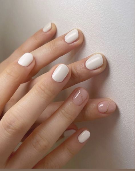 Minimal Nails Art, Asian Nails, Hello Nails, Minimal Nails, Simple Gel Nails, Casual Nails, Blush Nails, Pretty Gel Nails, Cute Gel Nails