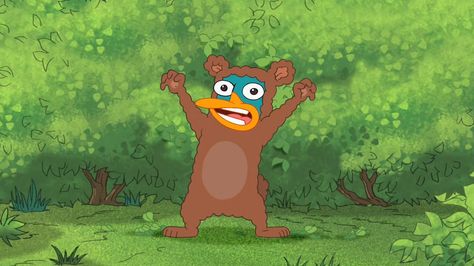 Platypus Bear Perry The Platypus, Bear Costume, Phineas And Ferb, Platypus, A Cartoon