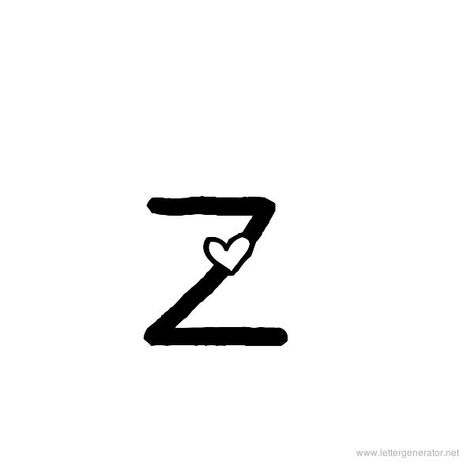 Heart's Delight Font Alphabet Z Z With Heart, Z Tattoo Letter Design, Letter Z Tattoo, Z Wallpaper Letter Aesthetic, Z Heart, Feminine Shoulder Tattoos, Heart Alphabet, Z Tattoo, Z Wallpaper