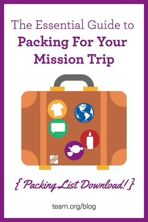 Don't leave for your mission trip without these essential items. Download this packing list to make sure you bring along what you need (and leave behind the things you don't). What To Pack On A Mission Trip, Mission Trip Packing List, Mission Trip Packing, Medical Mission Trip, Trip Packing List, Medical Mission, List To Make, Lds Mission, Medical Missions