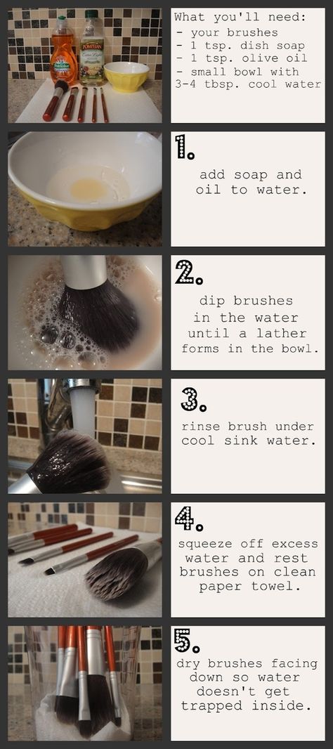 Clean make-up brushes. I just used this to clean my brushes, it works great! Diy Brush Cleaner, Diy Makeup Brush Cleaner, Diy Makeup Brush, Baby Body Wash, Cheap Makeup Brushes, Diy Makeup Bag, Real Techniques Brushes, Makeup Tip, Cheap Makeup