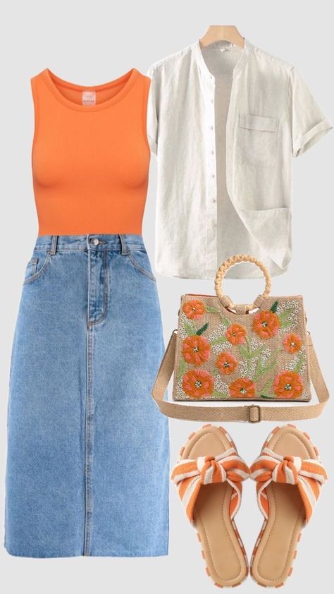 Summer Outfits For Autumn Palette, Casual Chic Summer Outfits Classy, Summer 24 Outfit Ideas, Modest Looks For Summer, Casual Summer Dress Outfit Ideas, Summer Work Outfits Office Casual 2024, Modest Summer Outfits 2024, Modesty Outfits Summer, Cute Summer Church Outfits