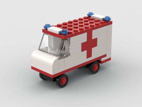 Lego Ambulance, Lego Hospital, Lego Creative, Building Instructions, Lego Group, Lego Parts, Lego Ideas, Ambulance, Lego