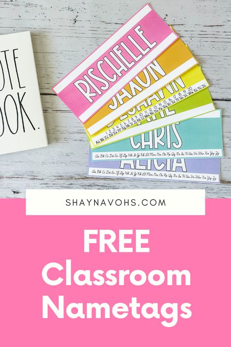 Name Tags Preschool, Name Tags For Cubbies, Cubby Tags Preschool, Classroom Labels Printables, Preschool Name Tags, Door Name Tags, Cubby Name Tags, Preschool Cubbies, Name Activities Preschool