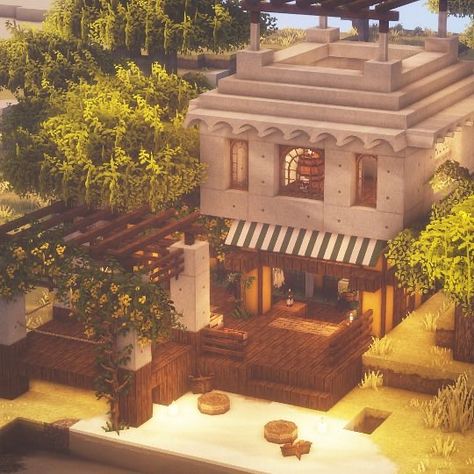 Minecraft Bakery, Minecraft Cottage, Minecraft Room, Cute Minecraft Houses, Minecraft Furniture, Minecraft City, Minecraft Plans, Minecraft Construction, Minecraft Games