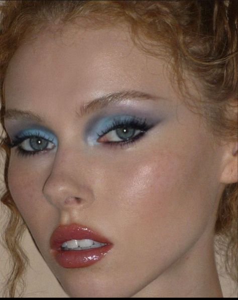 Alexa Demie Blue Eyeshadow, Vogue Secrets, Makeup Inspo Glam, Whimsical Makeup, Instagram Rome, Ball Makeup, Maquillage On Fleek, Blue Eyeshadow Looks, Wedding Guest Makeup