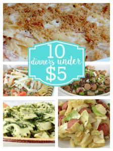 10 Meals for Under $5 ~TheCentsAbleShoppin.com Pantry Checklist, Low Cost Meals, Inexpensive Dinners, Frugal Cooking, Budget Friendly Meals, Budget Family Meals, Cheap Easy Meals, Cheap Food, Meals On A Budget