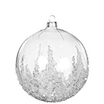 Check this out! Jul Diy, Stone Ornaments, Glass Ball Ornaments, Crystal Ornament, Ball Ornaments, Glass Ball, Diy Christmas Ornaments, Christmas Balls, The Holiday Aisle