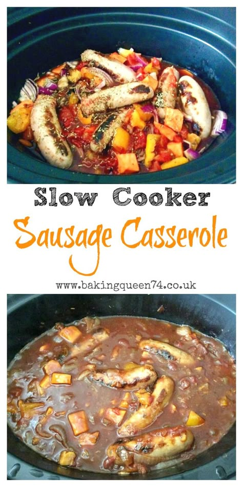 Sausage Casserole Slow Cooker, Slow Cooker Recipes Family, Slow Cooker Sausage, Sausage Casserole Recipes, Slow Cooker Casserole, Sausage Casserole, Slow Cooked Meals, Kids Cooking, Slow Cooker Dinner