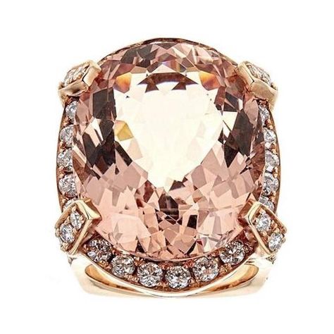 1stdibs Diamond, Morganite 18K Gold 18 Karat Rose Ring Rose Gold Lace, Morganite Diamond Ring, Rose Gold Morganite Ring, Adorable Style, Ring Rosegold, Lace Ring, Rose Gold Morganite, Morganite Diamond, Fantasy Closet