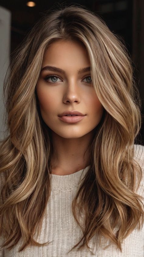 👸💎 Master the Versatile Chic Short Haircuts Brown Hair Colors with Blonde Highlights | Dreamy T Highlights Hair, Heritage Blonde, Warm Blonde Hair Color Honey Caramel, Warm Lowlights For Blondes, Light Warm Brown Hair, Blonde Caramel Hair, Haircuts Brown Hair, Blonde With Dimension, Light Brown With Highlights