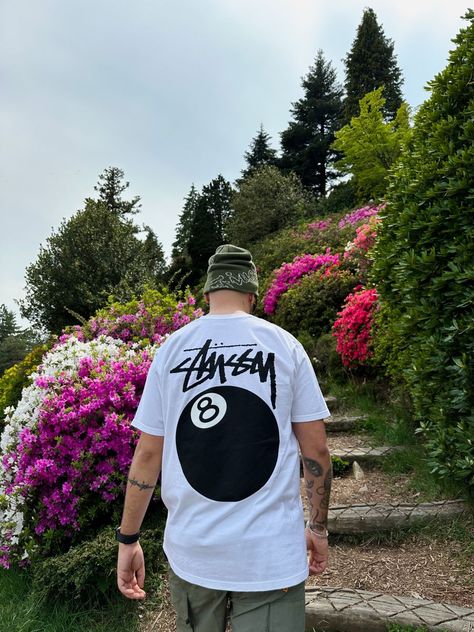 Stussy 8 Ball Tshirt, Stussy T Shirt Outfit Men, Stussy Tshirt Outfit, Stussy Tshirt, Stussy Tee, Stussy Logo, T Shirt Hacks, T Shirt Logo Design, Printing Shirt