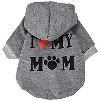 Love My Mom, Small Dog Sweaters, Small Dog Clothes, Dog Shirts, Pet Sweater, Dog Pajamas, Dog Coat, Puppy Clothes, Small Puppies