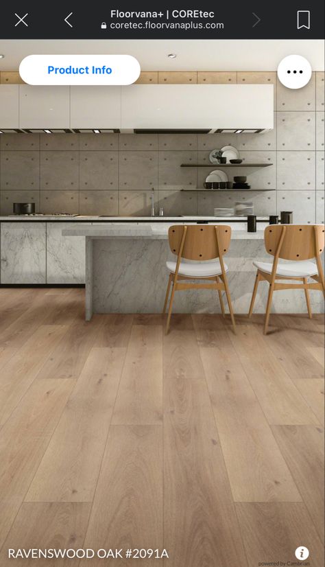 Coretec Ravenswood, Ravenswood Oak Coretec, Coretec Ravenswood Oak, Ravenswood Oak, Light Grey Hardwood Floors, Calypso Oak Coretec Flooring, Oak Lvp Flooring, Futuristic Cafe, Coretec Noble Oak