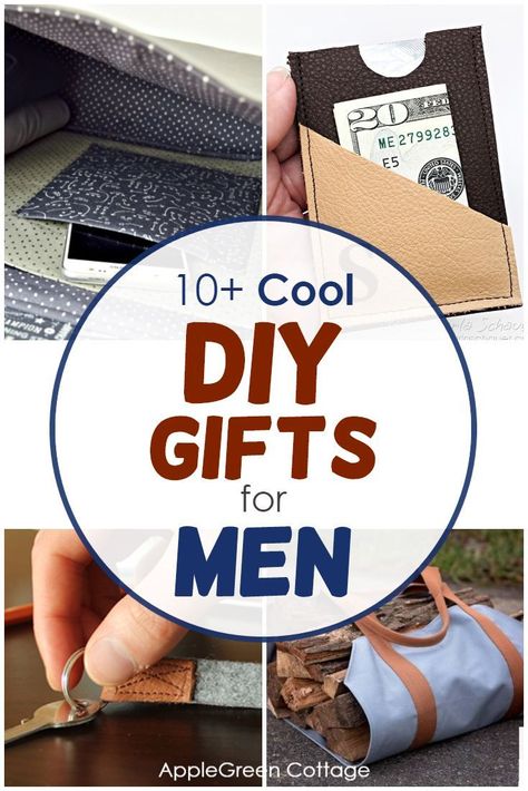 Check out these homemade day gifts for the man in your life. Ideas to sew for men are sometimes a bit difficult to come by, especially if you are looking for easy and cool gifts ideas he'll actually love. I've got you covered: diy firewood carrier, a messenger bag or a phone bag, a free bby apron pattern, a key fob and many more ideas for mens diy gifts. #diygiftsformen #sewingformen #homemadegifts #fathersday #diygifts Homemade Gifts For Men, Sewing Projects For Guys, Firewood Carrier, Sewing Christmas Gifts, Sewing Men, Homemade Fathers Day Gifts, Diy Gifts For Men, Handmade Gifts For Men, Diy Sewing Gifts