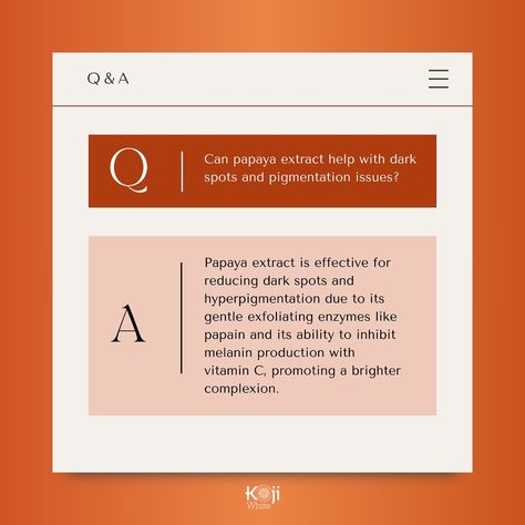 Q&A time! Dive into the most asked questions about our products and skincare secret💭🤔🧾 #qanda #question Papaya Extract, Most Asked Questions, Dark Spots, This Is Us, On Instagram, Quick Saves, White, Instagram