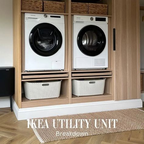 DIY Hacks HQ - home of IKEA hacks and more! | UTILITY • We couldn't wait to give this amazing utility room a space on the grid! @klk.interiors has completely smashed this utility room… | Instagram Ikea Utility Room, Ikea Laundry, Ikea Laundry Room, Utility Room Designs, Ikea Craft Room, Ikea Desk Hack, Living Room Dining Room Combo, Laundry Room Layouts, Laundry Room Renovation