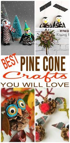 FUN Pinecone Crafts! CREATIVE Pine Cone Craft Ideas - Decorations - Christmas - Fall - For Kids - Home - How To Make DIY Craft Projects Pine Cone Craft, Pine Cone Christmas Decorations, Crafts For The Home, Pinecone Crafts Kids, Diy Crafts For The Home, Pinecone Crafts Christmas, Pinecone Crafts, Pine Cone Art, Cone Crafts