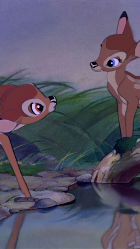 Bambi Aesthetic Wallpaper, Bambi Wallpapers, Bambi Aesthetic, Old Disney Movies, Bambi Disney, Disney Pixar Movies, Trippy Wallpaper, Walt Disney Animation, Disney Favorites