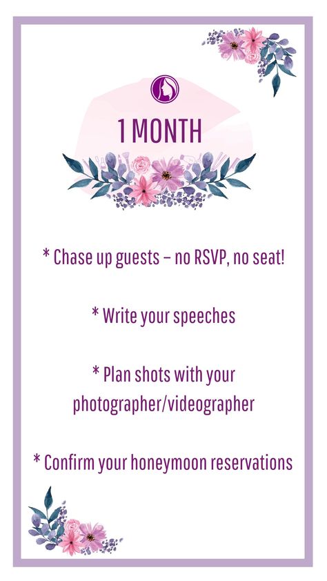 Wedding checklist P2 1 month - 1 week prior Money Wedding, Cake Tasting, Wedding Checklist, Guest List, Table Plans, Wedding Hair And Makeup, 1 Month, Hair And Makeup, Save The Date Cards