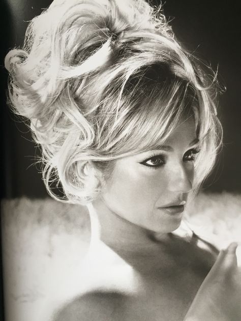 Ellen Barkin, makeup by Francois Nars, that amazing hair by Serge Normant. Ellen Barkin, Messy Updo, Big Hair, Hair Dos, Gorgeous Hair, Hair Day, Hair Updos, Up Hairstyles, Pretty Hairstyles