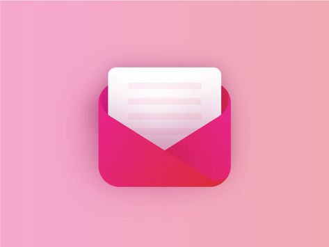 Cute Mail Icon, Email Icon Aesthetic, Email Aesthetic, 3d Envelope, Envelope Icon, Pastel Pink Icons:), Email Icon, Mail Icon, Honey Packaging