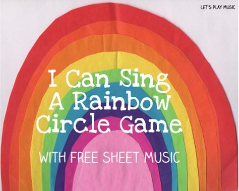 With St Patrick’s Day coming along soon, here is a lovely circle game to go with the popular song ‘I Can Sing a Rainbow’. It’s perfect to fit in with a St Paddy’s/ Rainbow theme but as it’s such fun the children will probably want to play it at any other time of year too!   … St Patricks Day Songs, Rainbow Song, Leprechaun Activities, Rainbow Lessons, Circle Time Games, Preschool Music Activities, Rainbow Games, Teach Colors, Rainbow Songs