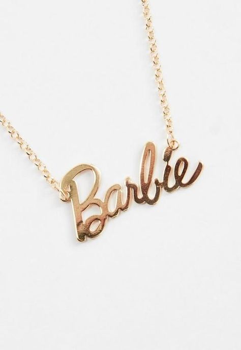 Princess Perfume, Barbie Necklace, Accessoires Barbie, Barbie Logo, Barbie Makeup, Barbie Birthday, Pink Bling, Dope Jewelry, Barbie Accessories