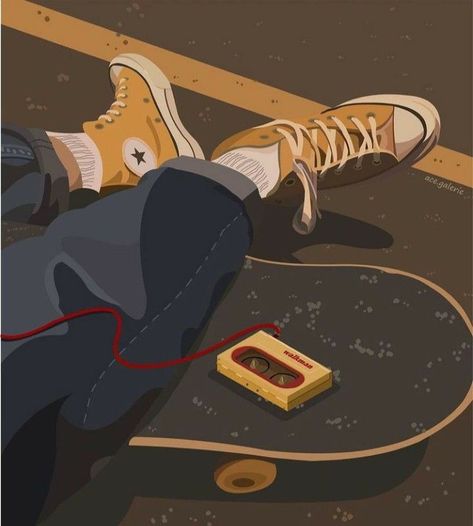 Skateboard, Anime, Art