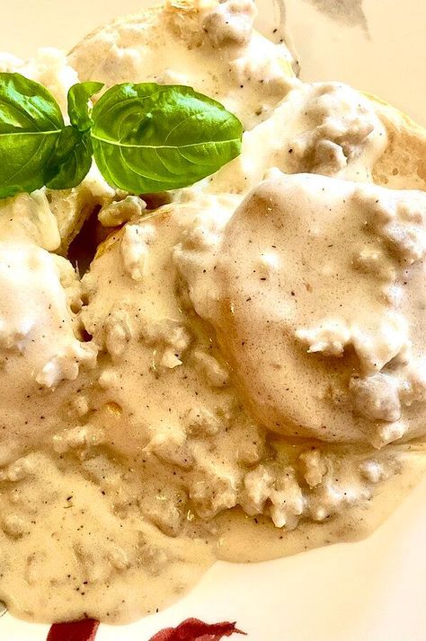 Buttermilk Sausage Gravy | "This is my husband's recipe that was handed down to him by his grandmother. His grandmother stated that you must use Farmer John® sausage and bacon drippings or it would not taste as delicious as hers." #breakfastrecipes #brunchrecipes #breakfastideas #brunchideas Sausage Gravy With Buttermilk, Buttermilk Sausage Gravy, Buttermilk Gravy Recipe, Buttermilk Gravy, Sausage And Bacon, Cabin Food, Foolproof Recipes, Milk Gravy, Sausage Gravy Recipe