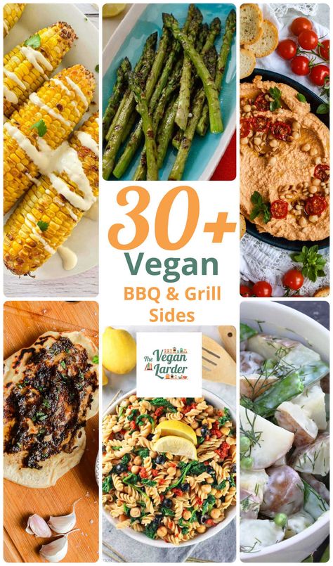 Ever needed a side dish that everyone can enjoy when grilling or BBQing? We have more than 30 fantastic vegan sides that are perfect for your outdoor cookout. From amazing salads, grilled veggies and even breads and dips! Your BBQ will be amazing! Grill Side Dishes, Barbeque Side Dishes, Bbq Spread, Vegan Grill, Vegan Cookout, Bbq Side Dish Recipes, Amazing Salads, Vegan Bbq Recipes, Grilled Side Dishes