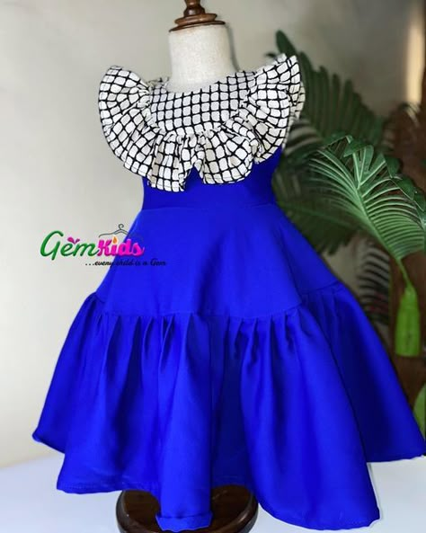 Kids African Dresses, Children Ankara Styles, Kids Ankara Styles, Kampala Gown Styles For Ladies, Mode Batik, African Kids Clothes, Ankara Styles For Kids, Fancy Short Dresses