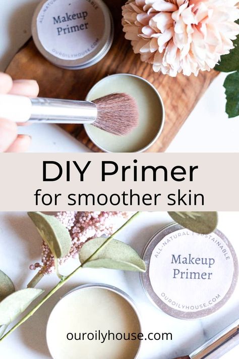 Diy Makeup Primer, Diy Primer, Diy Natural Makeup, Diy Makeup Recipe, Make Up Diy, Makeup Recipes, Homemade Makeup, Natural Beauty Recipes, Homemade Cosmetics