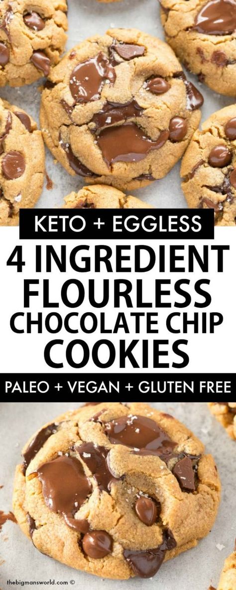 Flourless Eggless Cookies, 3 Ingredient Keto Cookies, Keto Vegan Cookies, Flourless Eggless Desserts, Grainless Meals, Cashew Butter Cookies, Flourless Chocolate Chip Cookies, 3 Ingredient Cookies, Flourless Cookies