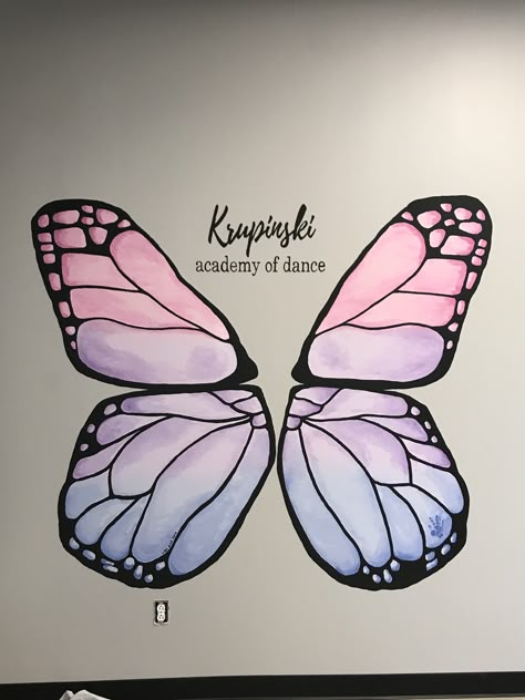 Butterfly Wings Painting On Wall, Butterfly Wall Painting Ideas, Butterfly Drawing On Wall, Wall Butterfly Painting, Butterfly Wing Wall Mural, Wall Painting Ideas Butterfly, Butterfly Wall Drawing, Butterfly Wall Paint, Butterfly Painting On Wall