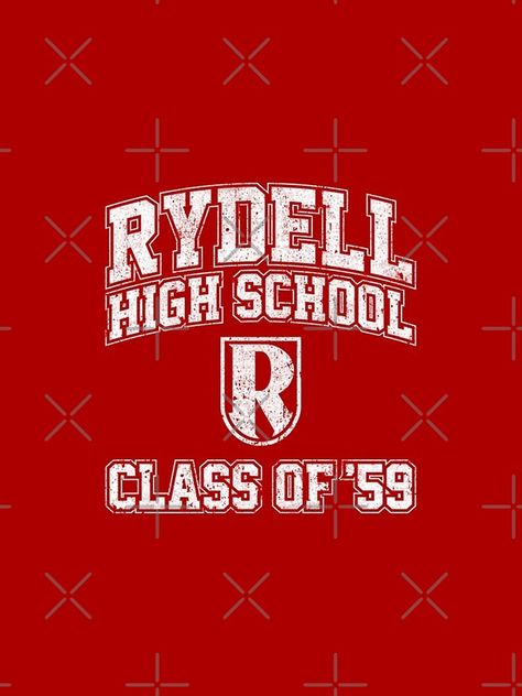 Rydell High School Grease 1978, Rydell High, Grease 1978, School Edition, Door Decorations Classroom, High School Classes, School Class, School Logo, Art Classroom