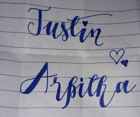 That's my name with Justin's❤❤❤ Justin Name Tattoos, Justin Tattoo Name, Justin Name, Justin Tattoo, Name Tattoo, Name Tattoos, My Name, Tatting