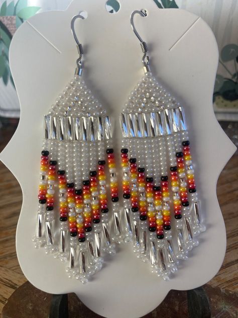 This Dangle & Drop Earrings item is sold by TanyaNelsonBeadery. Ships from United States. Listed on 21 Apr, 2024 Bugle Beads Earrings, Native Beaded Earrings Patterns, Native Beading Patterns Earrings, Beaded Fringe Earrings Pattern, Seed Bead Patterns Free Earrings, Bugle Bead Earrings, Beaded Teardrop Earrings, Seed Bead Patterns Free, Seed Bead Jewelry Patterns